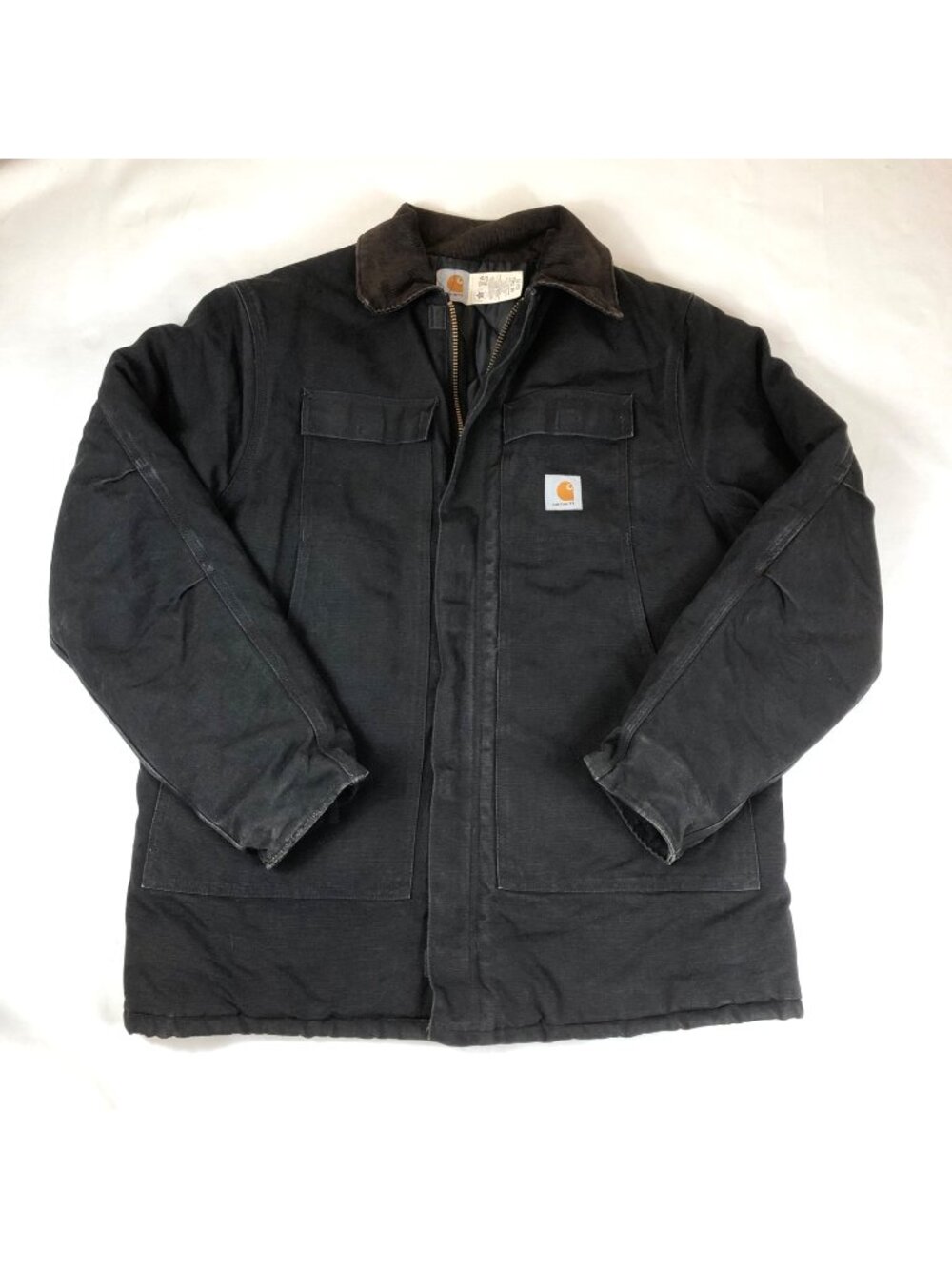 Vintage Mens Carhartt Black Quilt Lined Arctic Jacket Size 48 Tall XXL CQ195 USA